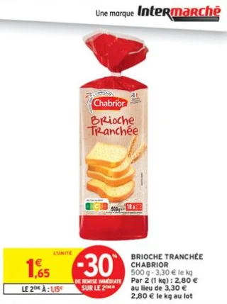 Brioche Tranchée Chabrior