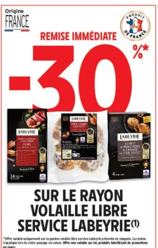 Volaille libre service Labeyrie
