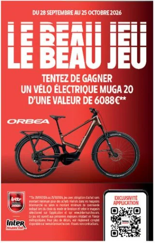 Jeu-concours Intermarché Orbea - Tentez de gagner un vélo électrique Muga 20