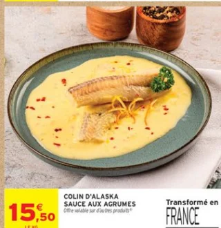 COLIN D'ALASKA SAUCE AUX AGRUMES