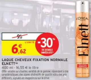 Laque cheveux fixation normale Elnett L'Oréal Paris