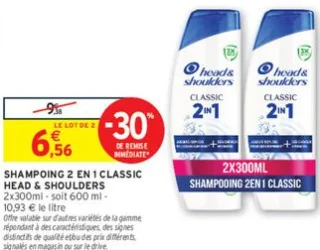 SHAMPOING 2 EN 1 CLASSIC HEAD & SHOULDERS