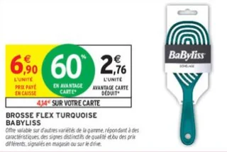 BROSSE FLEX TURQUOISE BABYLISS