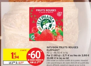 INFUSION FRUITS ROUGES ÉLÉPHANT