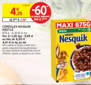 Céréales Nesquik Nestlé