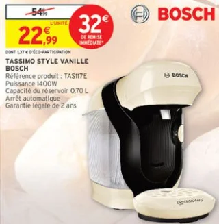 Tassimo Style Vanille Bosch TAS117E
