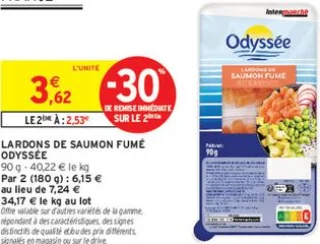 Lardons de Saumon Fumé Odyssée