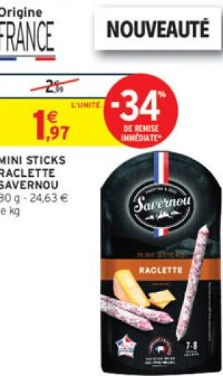 Mini Sticks Raclette Savernou