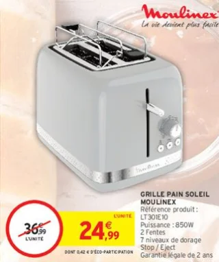 Grille-pain Soleil Moulinex