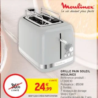 Grille pain Soleil Moulinex