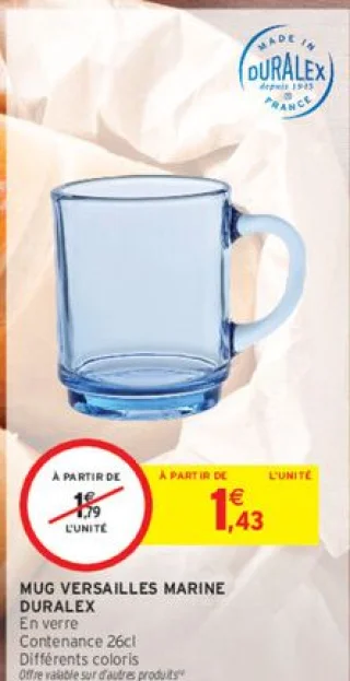 Mug Versailles marine Duralex