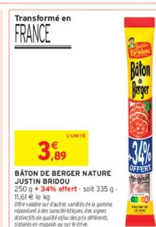 Bâton de Berger Justin Bridou