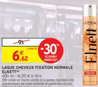 Laque cheveux fixation normale Elnett