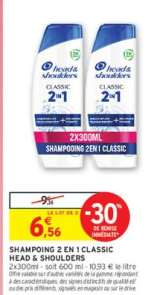 Shampooing 2 en 1 Classic Head & Shoulders