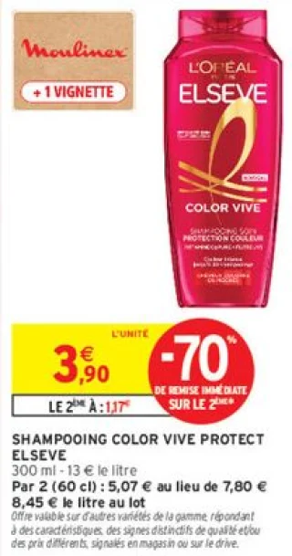 SHAMPOOING COLOR VIVE PROTECT ELSEVE L'ORÉAL PARIS