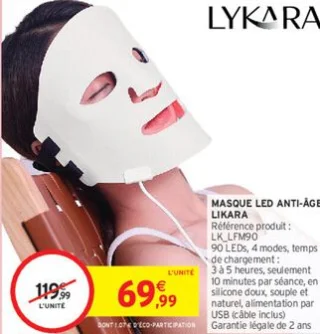 Masque LED anti-âge Likara