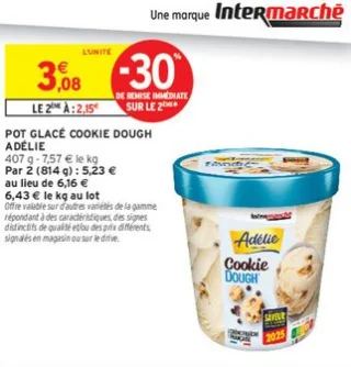 Pot glacé Cookie Dough Adélie