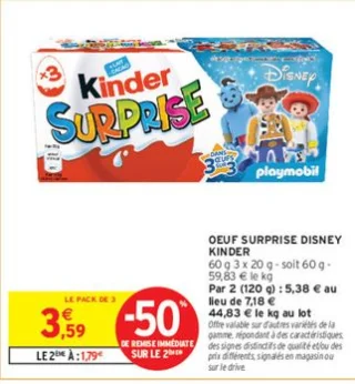 Oeuf surprise Disney Kinder