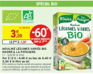MOULINÉ LÉGUMES VARIÉS BIO KNORR & LA POTAGÈRE