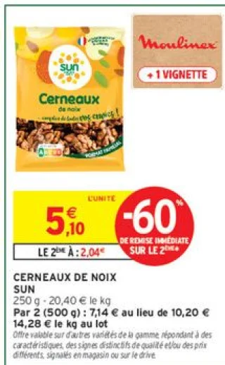 CERNEAUX DE NOIX SUN