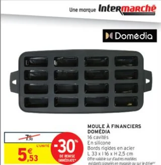 Moule à financiers Domédia