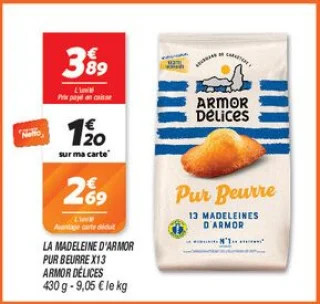 La madeleine d'armor  pur beurre x13