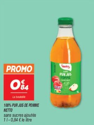 100% pur jus de pomme