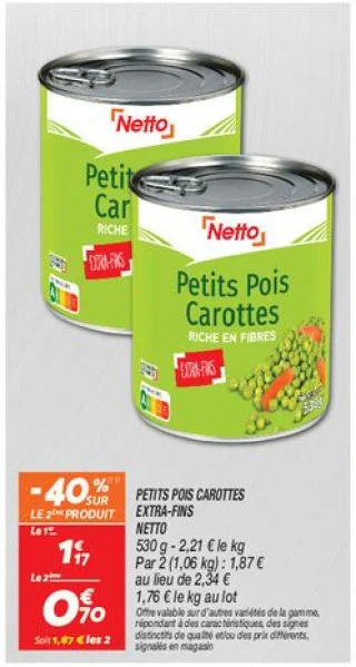 Petits pois carottes extra-fins