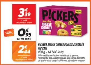 Pickers smoky cheese donuts surgelés