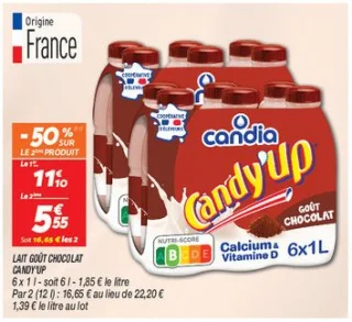 Lait goût chocolat 
