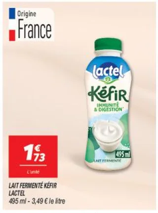 Lait fermenté kéfir 