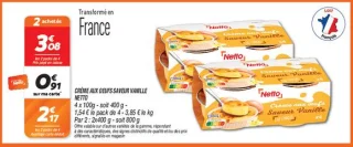 Crème aux oeufs saveur vanille