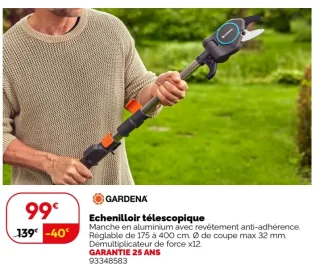Echenilloir télescopique