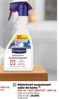 Nettoyants salle de bain Starwax détartrant surpuissant
