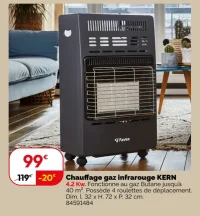 Chauffage gaz infrarouge KERN Favex