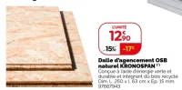Dalle d'agencement OSB naturel KRONOSPAN