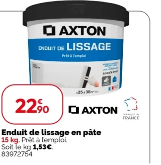 Enduit de lissage en pâte AXTON