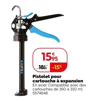 Pistolet pour cartouche à expansion