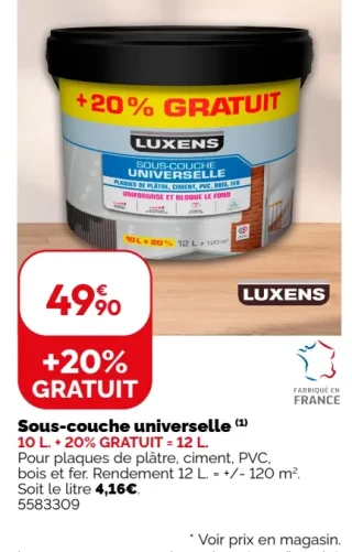 Sous-couche universelle 12L Luxens