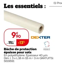 Bâche de protection épaisse pour sols Dexter