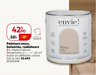 Peinture murs, boiseries, radiateurs envie!