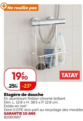 Etagère de douche Tatay
