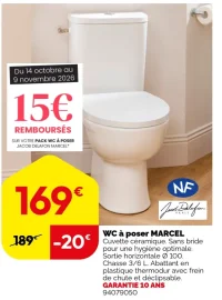 WC à poser MARCEL