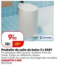 Poubelle de salle de bains 3 L EASY