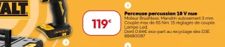 Perceuse percussion 18 V nue DeWalt