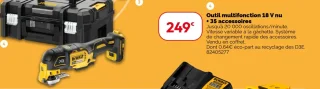 Outil multifonction 18 V nu + 35 accessoires DeWalt