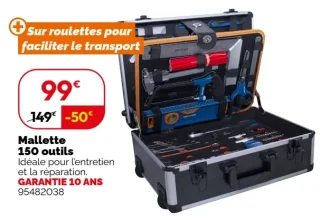 Mallette 150 outils Dexter