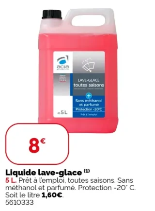Liquide lave-glace acia