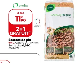 Écorces de pin geolia