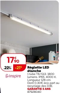 Réglette LED étanche